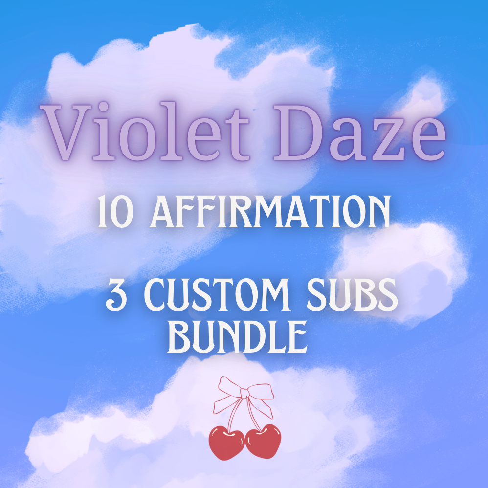 10 Affirmation β 3 Custom Subs Bundle β Repeated 10k Times