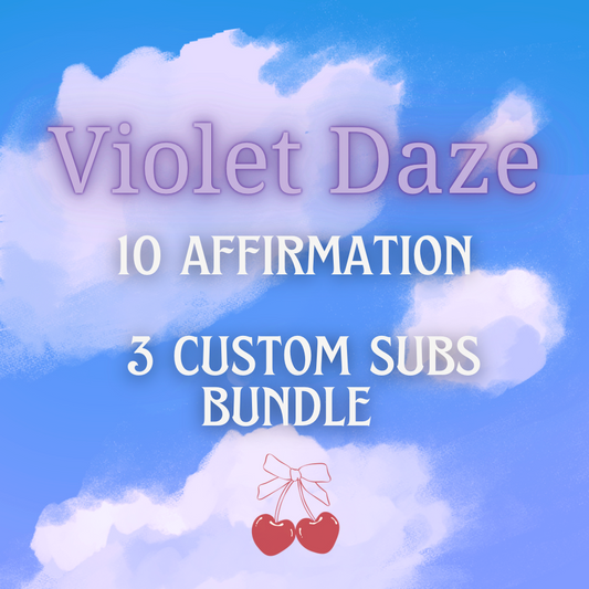 10 Affirmation ☆ 3 Custom Subs Bundle ☆ Repeated 10k Times