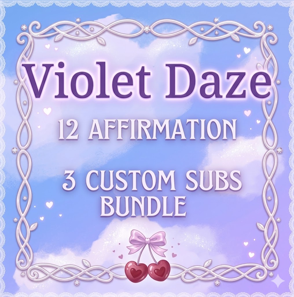 12 Affirmation ☆ 3 Custom Subs Bundle ☆ Repeated 50k Times