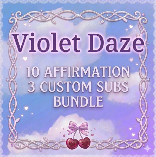 10 Affirmation ☆ 3 Custom Subs Bundle ☆ Repeated 10k Times